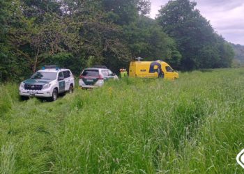 Trasladado al hospital un pescador herido en una caída en la orilla del Sella