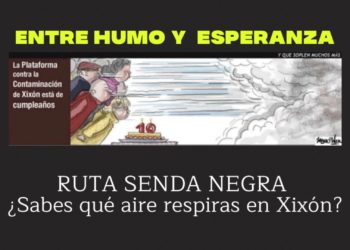 La Plataforma Contra la Contaminación celebra sus primeros diez años con una ‘ruta negra’ por las zonas más insalubres de Gijón
