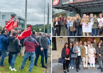 GALERÍA | La plantilla de Duro Felguera inicia las movilizaciones a favor del futuro de la compañía