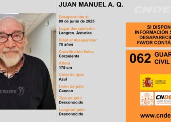 Se cumple una semana sin señales de Juan Manuel A. Q., el hombre de 78 desaparecido en Langreo