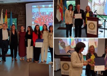 El recuerdo del fallecido Juan Dopico marca la cena anual del Club Rotario de Gijón en el Somió Park