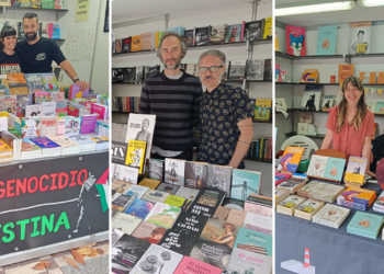 De paseo por Begoña en la FeLiX: «Se nota que hay un espíritu de celebración de la literatura, de comprar, enterarse y preguntar»