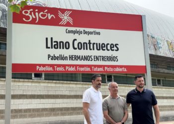 El pabellón de El Llano-Contrueces ya tiene nombre propio: Hermanos Entrerríos
