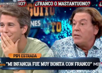 Pipi Estrada enciende El Chiringuito: «Con Franco tuve una infancia muy feliz en Gijón»