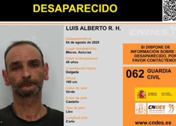Mieres, en vilo tras la desaparición de Luis Alberto R. H.