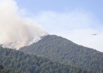 Despliegue sin precedentes: UME, brigadas de Grecia y Francia y aviones anfibios luchan contra el fuego en Asturias