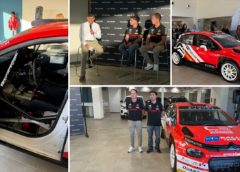 El Citroën Rallye Team hizo rugir motores en Gijón con Unai de la Dehesa y Dani Sosa