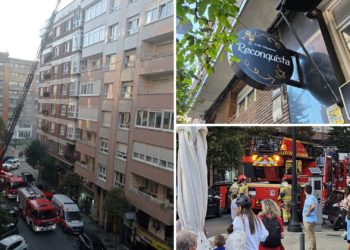 GALERÍA | Así ardió la cafetería-vinatería Reconquista