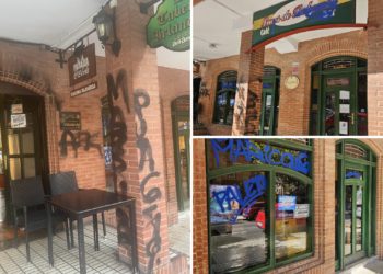 Vandalizan los bares Luces de Bohemia y Taberna Irlandesa, en El Bibio