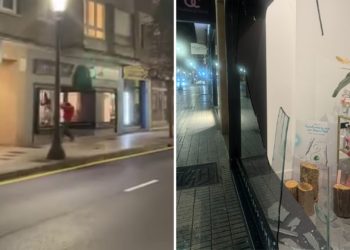 VÍDEO | Revientan el escaparate de un centro de belleza en la avenida de la Costa: «Ha sido una putada»