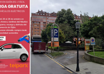 ¿Tienes coche eléctrico? Cárgalo gratis mientras haces tus compras en el centro de Gijón
