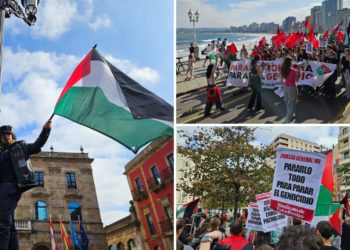 La paz no hace que Gijón se olvide de Gaza: «Todos deberíamos recordar por siempre este genocidio»