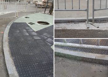 Impaciencia en El Llano: critican la «excesiva altura» de los pasos de cebra de Schultz… Pese a estar inacabados