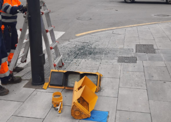 El cruce de siempre, el susto de siempre: accidente en pleno centro de Gijón
