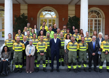 Doce representantes de la BRIF de Tineo estuvieron en Moncloa para la entrega de la Cruz de la Orden del Mérito Civil
