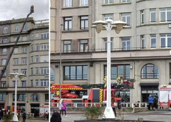 De la cocina al tejado: una avería desata el susto en este restaurante de Gijón