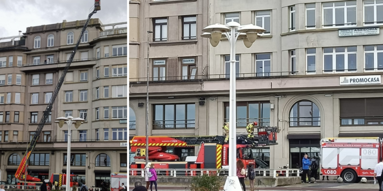 De la cocina al tejado: una avería desata el susto en este restaurante de Gijón