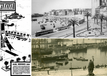 El futuro turístico de ciencia-ficción que el franquismo imaginó para el Gijón del año 2000