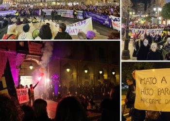 Por las vivas, por las muertas… Y por las que podrían morir: la ‘marea morada’ se echa a las calles de Avilés