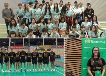 El Bádminton Astures caltién la visión de cantera dende lo más alto