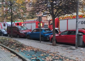 Derrumbe inesperado en Gijón: una mujer cae a través del forjado de su casa