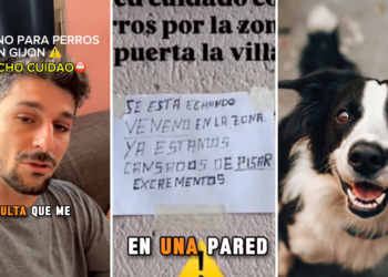 Alerta vecinal en Puerta de la Villa por un cartel que amenaza con veneno para perros