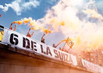 El Llano, lugar esta tarde de la última cabalgada del año contra la «injusticia» sufrida por ‘Les 6 de La Suiza’