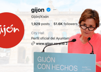¿Servicio público o mensaje partidista? Las cuentas oficiales de Gijón, cuestionadas