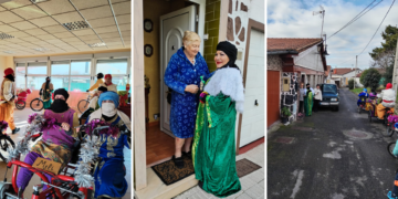 Aliatar y siete pajes recorrieron Santa Bárbara en bicicleta