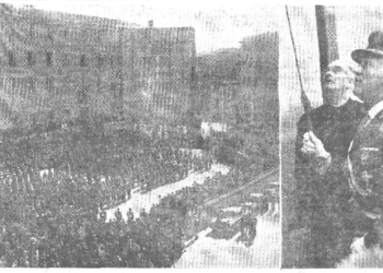 El franquismo celebró el final de la democracia con la inauguración del Monumento al Simancas