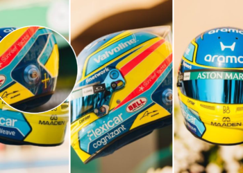 Asturias, muy presente en el nuevo casco de Fernando Alonso