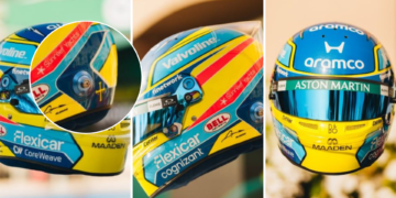 Asturias, muy presente en el nuevo casco de Fernando Alonso