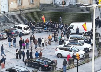 Brecha entre neonazis y simpatizantes durante la concentración ante el ‘Simancas’: «No lo ensuciéis»