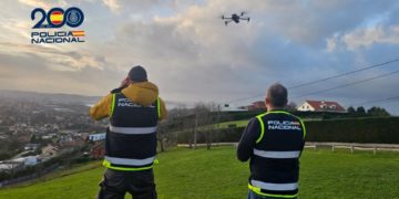 La Policía Nacional recurre a la supremacía aérea para tratar de frenar la escalada de robos en Somió