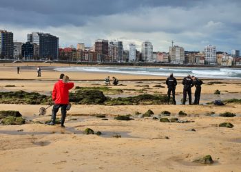 Sorpresa en la arena de San Lorenzo: aparece un obús en la desembocadura del Piles
