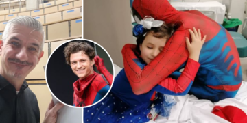 Santiago Jiménez, el médico del HUCA al que felicita Tom Holland: «En cuanto puedo, me pongo el traje y subo a ver a los guajes»