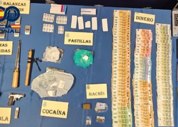 Pistolas, cuchillos, droga y mucho dinero: un negocio ilícito desmantelado en pleno corazón del Polígono