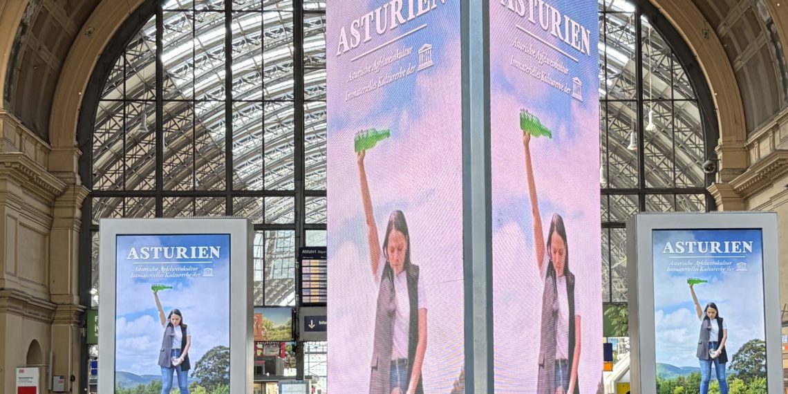 La promoción de la cultura sidrera asturiana estuvo presente en Frankfurt