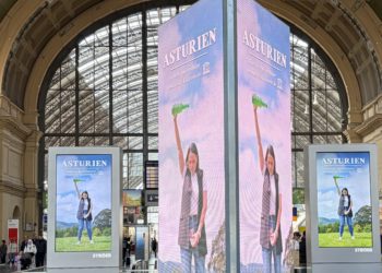 La promoción de la cultura sidrera asturiana estuvo presente en Frankfurt