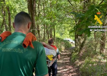 Rescatado un hombre tras sufrir un accidente con un quad en una zona forestal de Parres