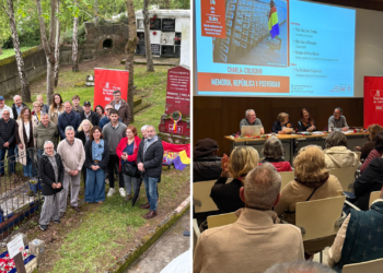 El PSOE conmemoró la Segunda República con un acto en El Sucu y una charla en el Museo del Ferrocarril