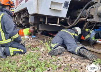 Un joven es arrollado por un tren en Siero