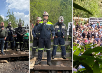 Cuenta atrás en Mina Miura: los mineros encerrados marcharán a Oviedo si no cobran antes del miércoles