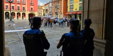 La situación de la Policía Local de Gijón divide a la izquierda mientras SIPLA-CSLA mantiene sus protestas
