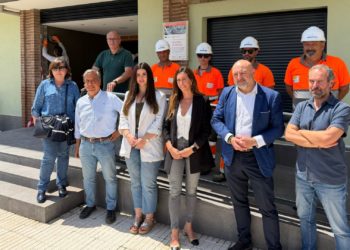 Se completan los trabajos exteriores en las viviendas adaptadas de La Camocha, a cargo de los Talleres de Empleo