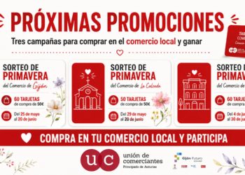 Comprar en Gijón vuelve a tener premio: 170 tarjetas de 50 euros impulsarán el comercio local
