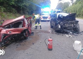 Tragedia en Avilés: un conductor muere y dos personas más resultan heridas en un brutal choque en la N-632