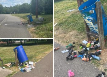 Volcadas y con la basura desparramada: la ‘gracia’ con las papeleras de Los Pericones que irrita a los usuarios