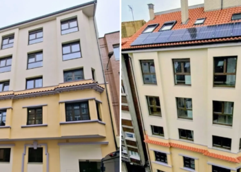 ¿Protección o maquillaje? La polémica transformación de un edificio catalogado en Gijón desata las críticas