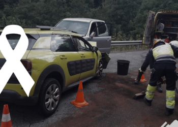 Dramático choque frontal en Asturias: un conductor muere atrapado tras el impacto